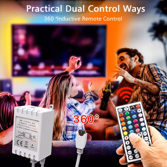 Kit di strisce luminose Bluetooth Smart 5050 RGB SMD 10m 180LED non impermeabili con 24 tasti LED da lavoro Decorazione natalizia Sensore di luce